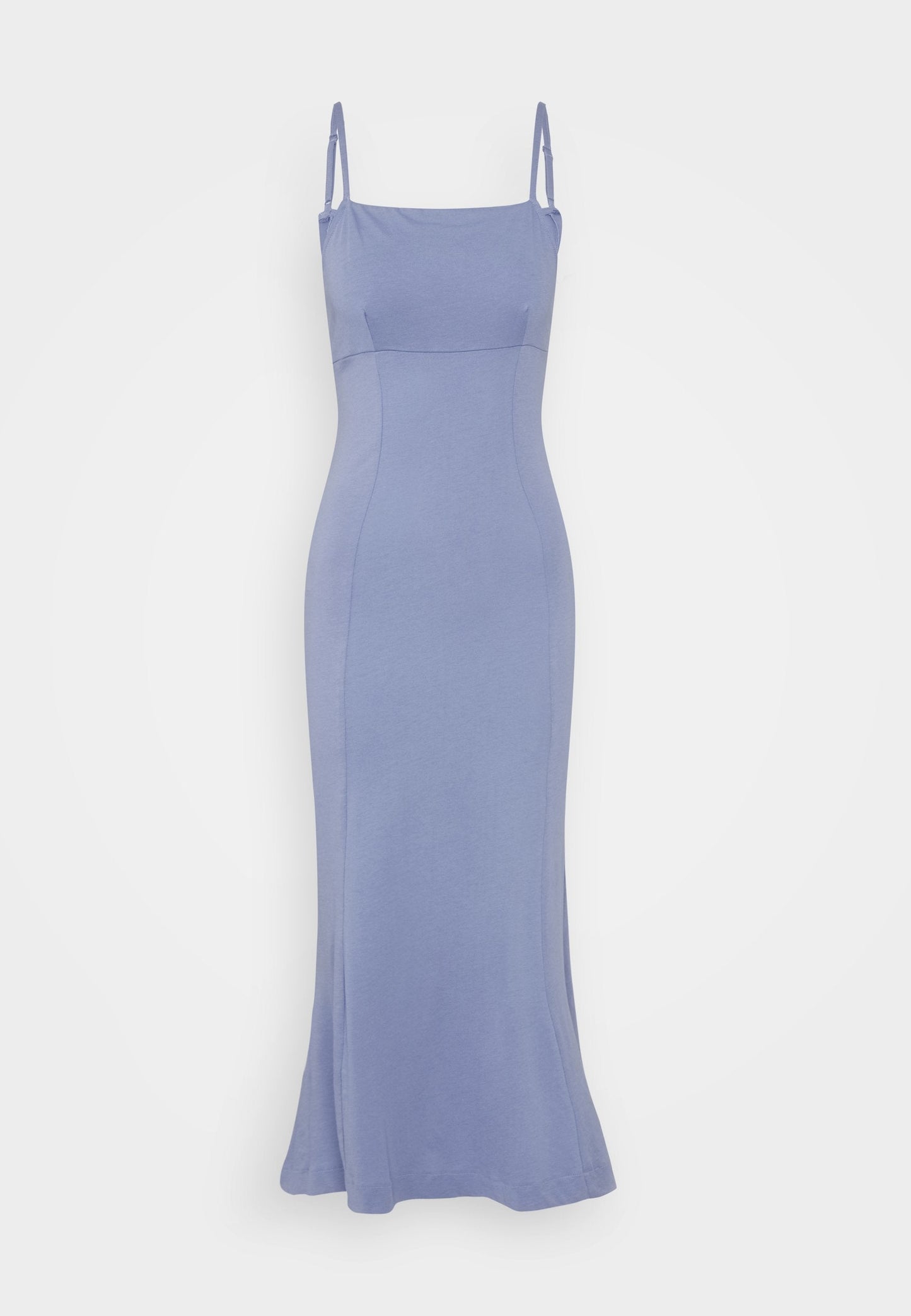 Rochie Zign Strappy Sraight Empire Neckline Bodycon Slight Flared Hem Midi pentru femei albastru