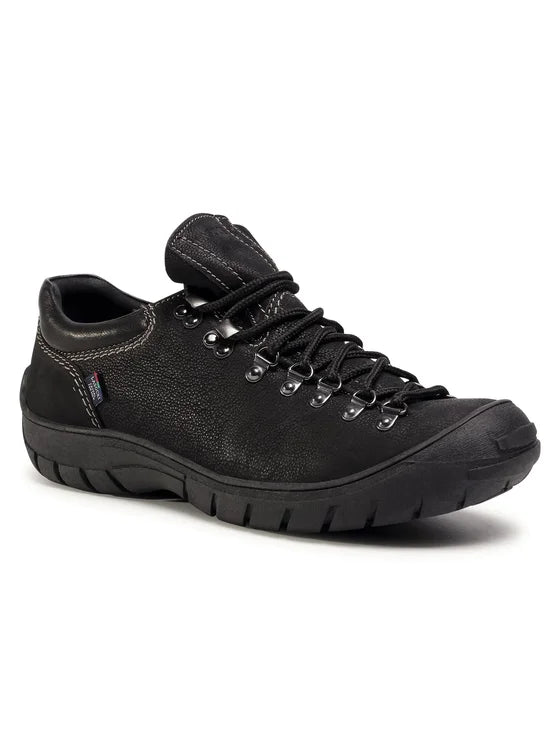 Adidași negri din piele Lasocki Uzi 01 pentru bărbați