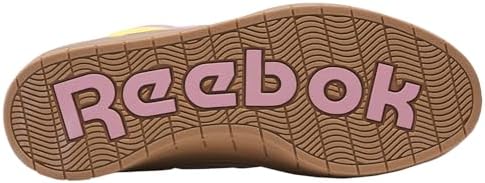 Sneakers Reebok Platform Roz cu Galben Femei – Piele Naturală & Material Sintetic