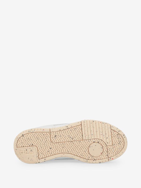 FILA Sneakers din Piele Naturală și Material Sintetic, Albi cu Verde Mentă