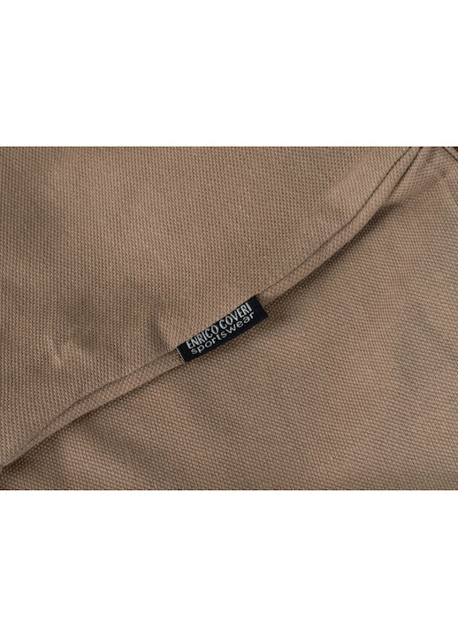 Tricou Polo Enrico Coveri Bărbați Bej