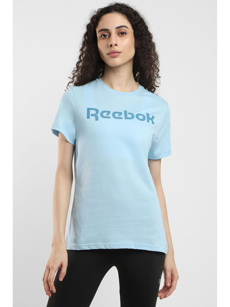 Tricou Reebok Logo Albastru Deschis Femei