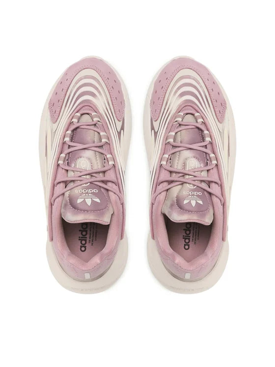 Adidas Originals Sneakers Roz Pudrat și Crem din Piele Naturală și Material Sintetic