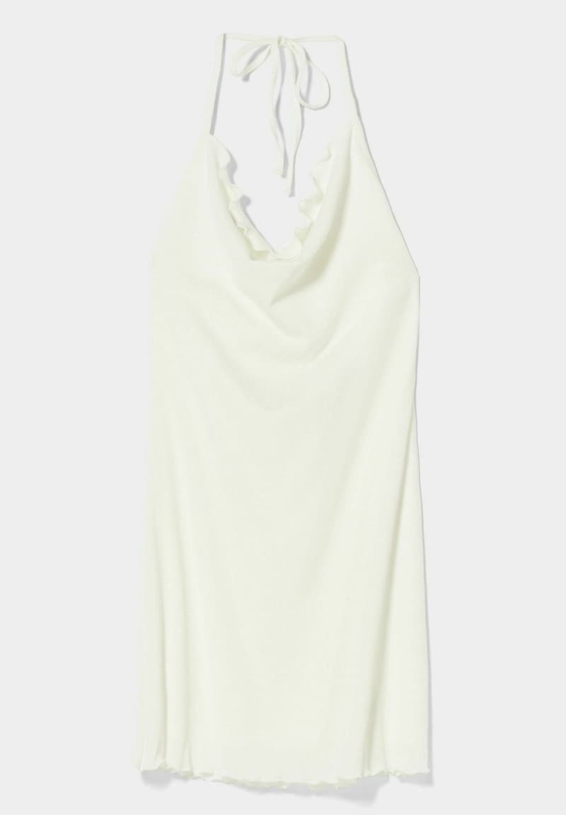 Rochie cu volane, mini Bershka pentru femei