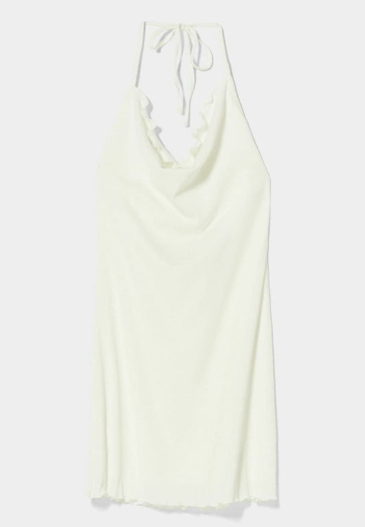 Rochie cu volane, mini Bershka pentru femei