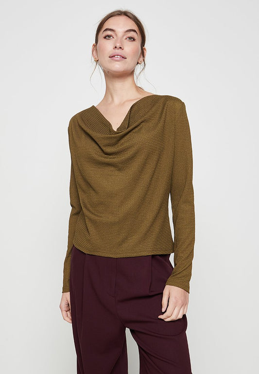 Top Vero Moda Vmvickie Mânecă Lungă Waterfall pentru femei