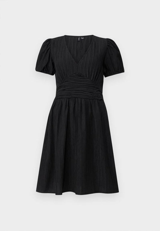 Rochie cu decolteu în V, cu mâneci scurte, scurtă Vero Moda pentru femei