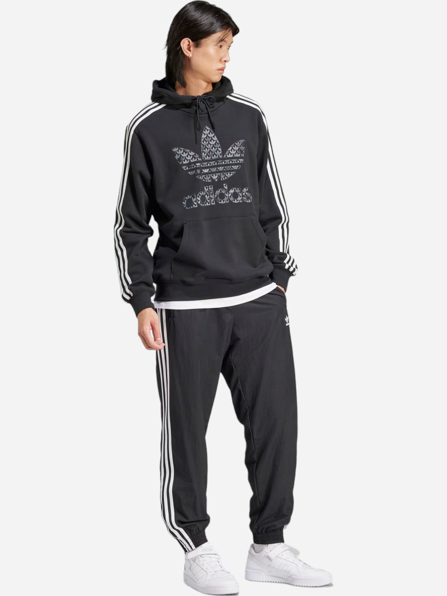 Hanorac Adidas bărbați cu glugă - Negru - image 3