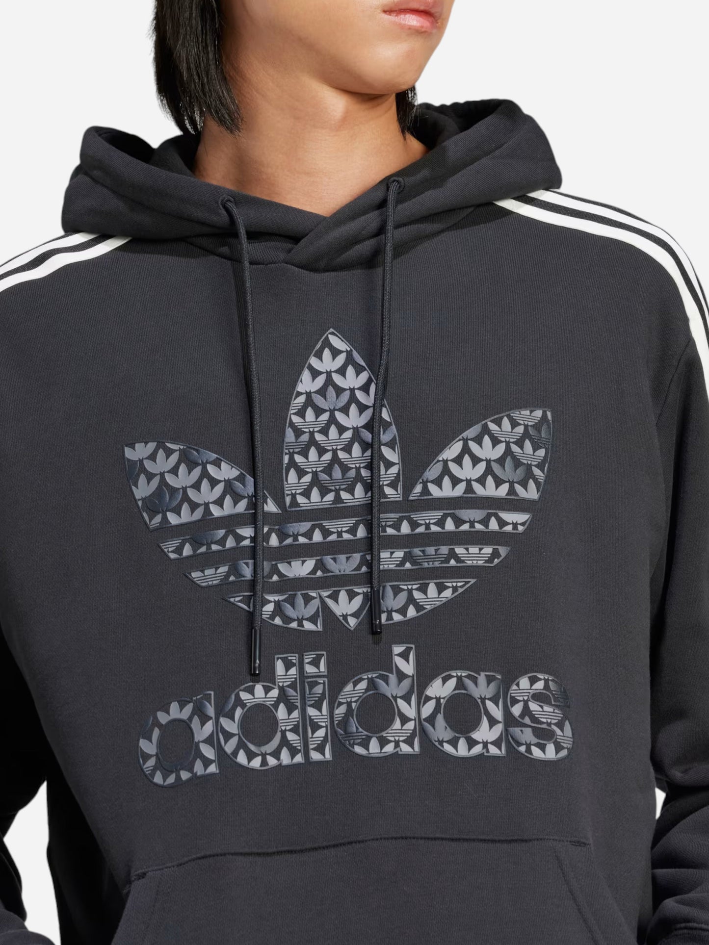 Hanorac Adidas bărbați cu glugă - Negru - image 4