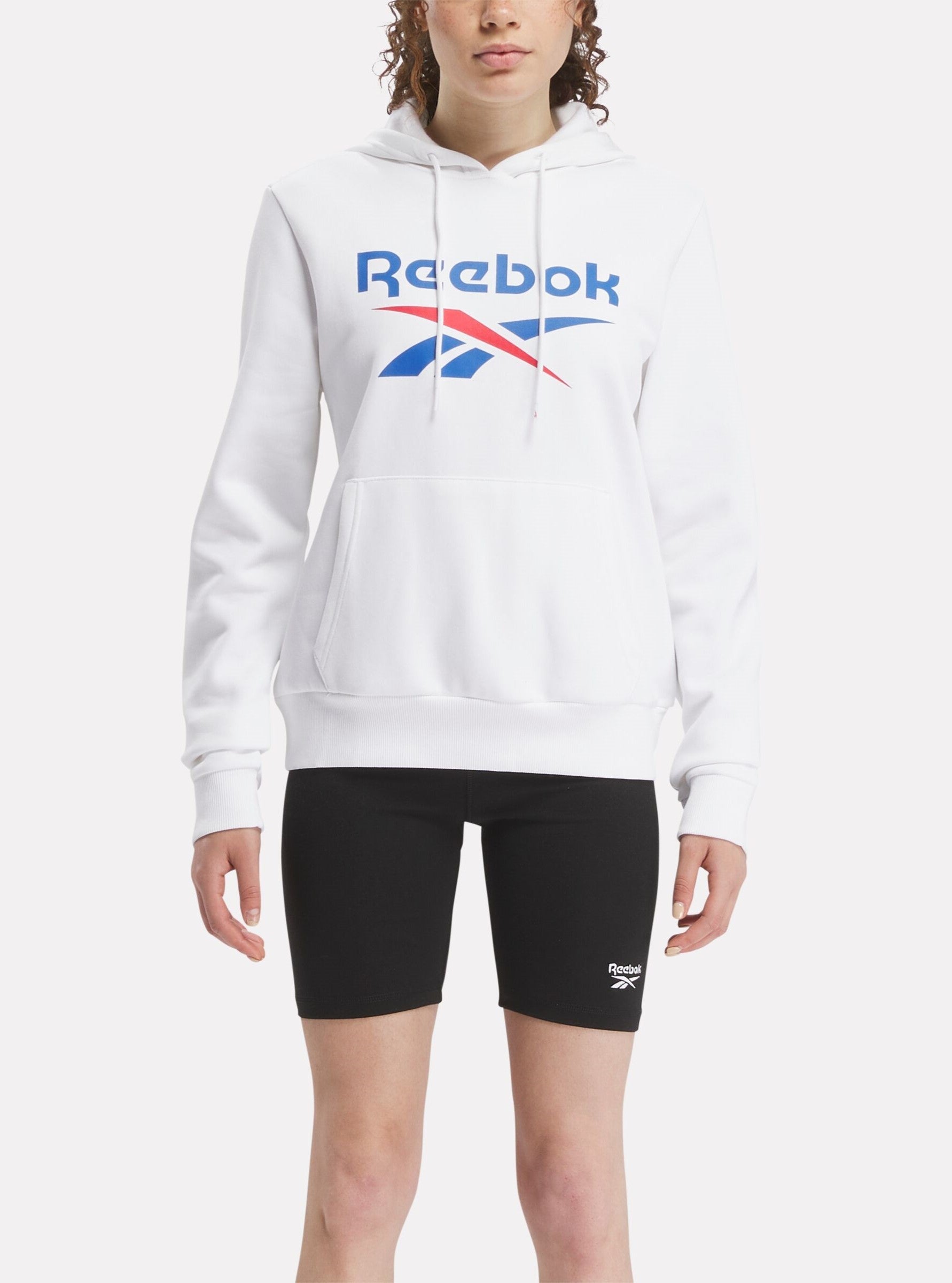 Hanorac Reebok damă cu glugă - Alb (100071943) - S