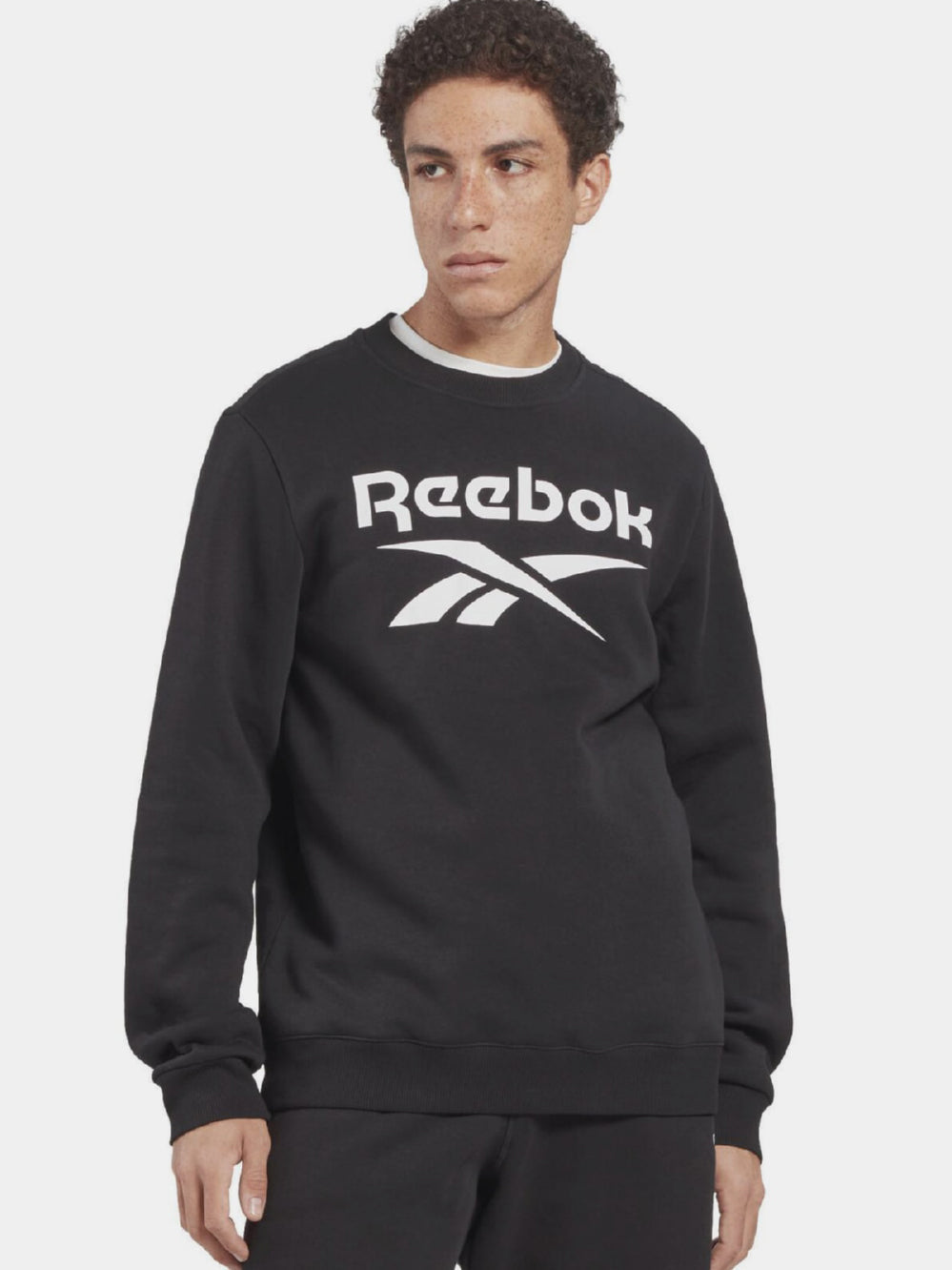 Hanorac fără glugă Reebok bărbați - Negru - XL