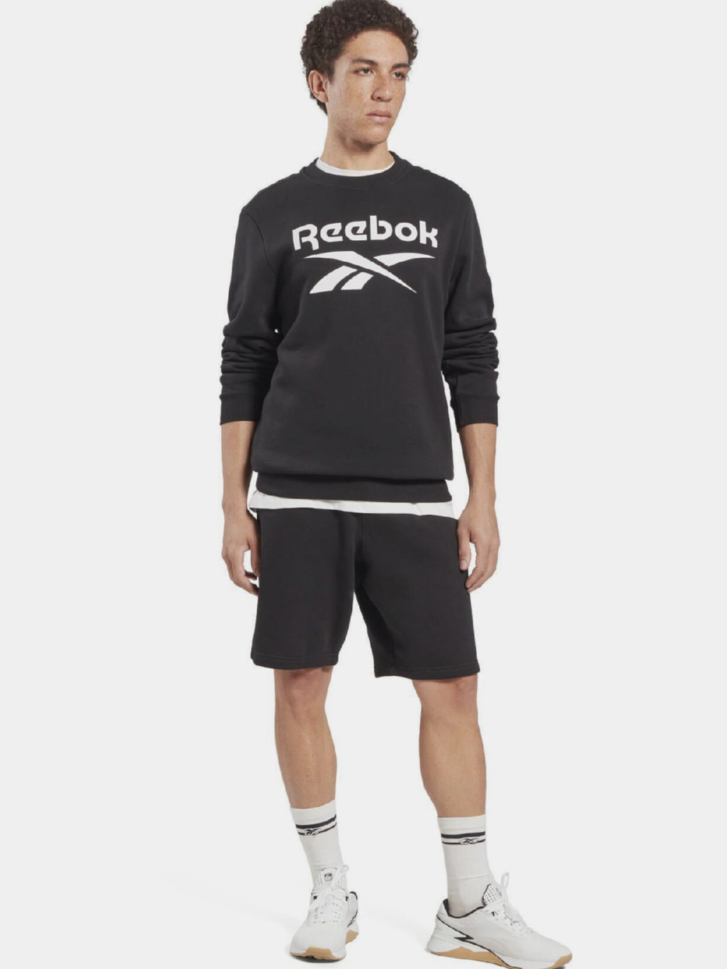 Hanorac fără glugă Reebok bărbați - Negru - image 3