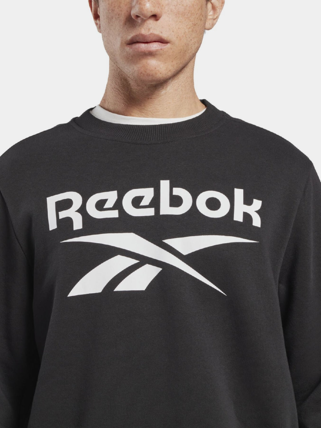 Hanorac fără glugă Reebok bărbați - Negru - image 4