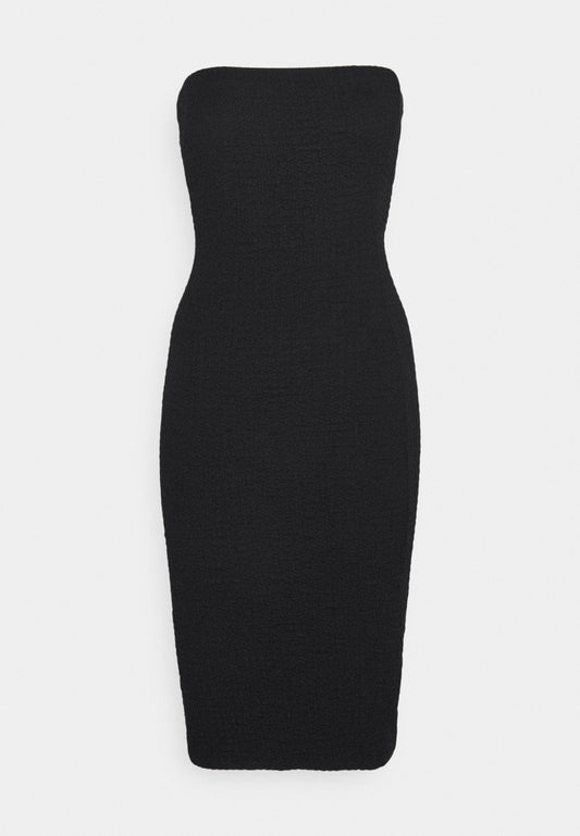 Rochie Even&Odd Tall Textured Mini Mulată Bandeau pentru femei negru