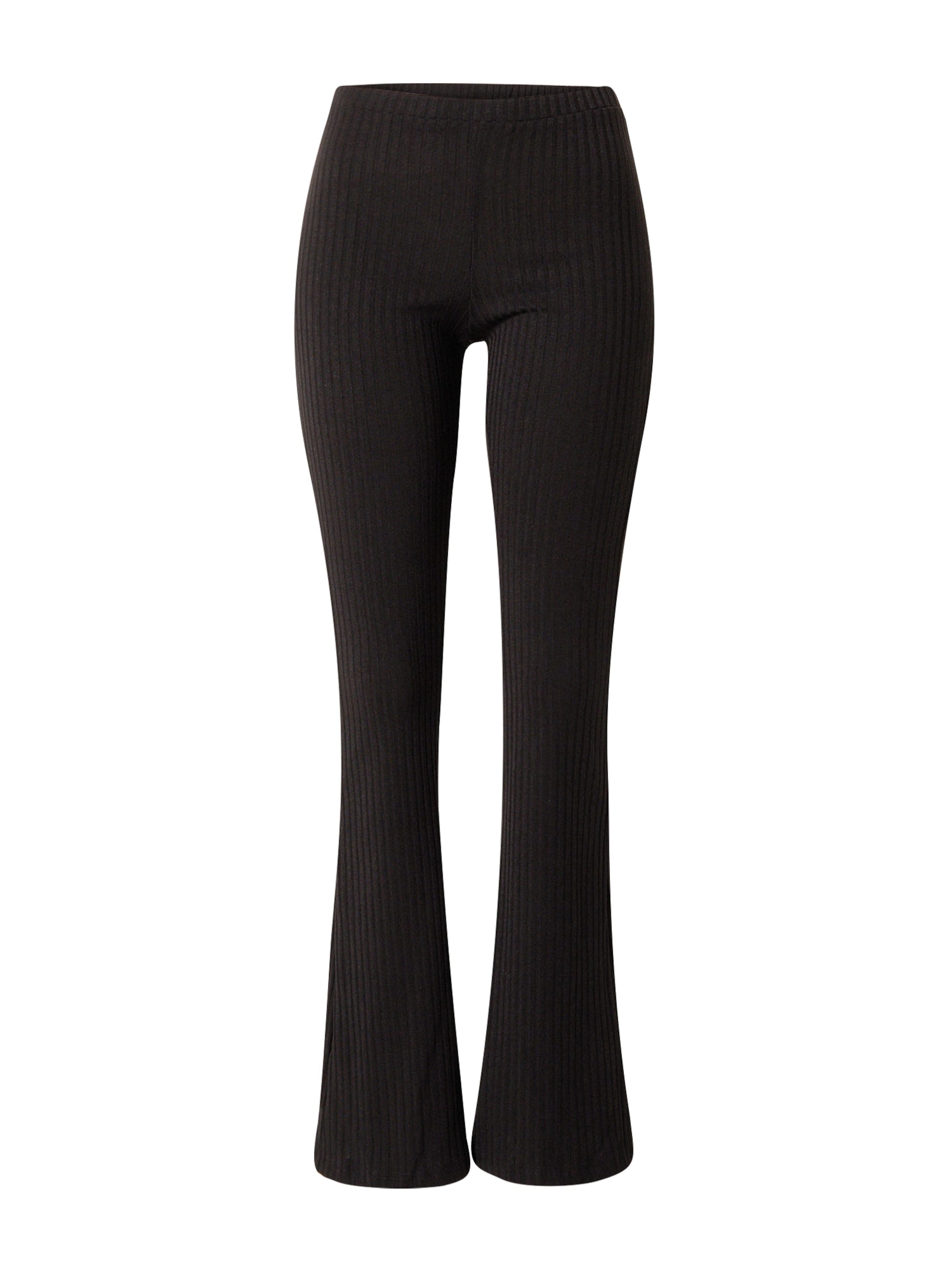 Pantaloni dekota ribbed flared Dekota Ribbed Edikted pentru femei roșu