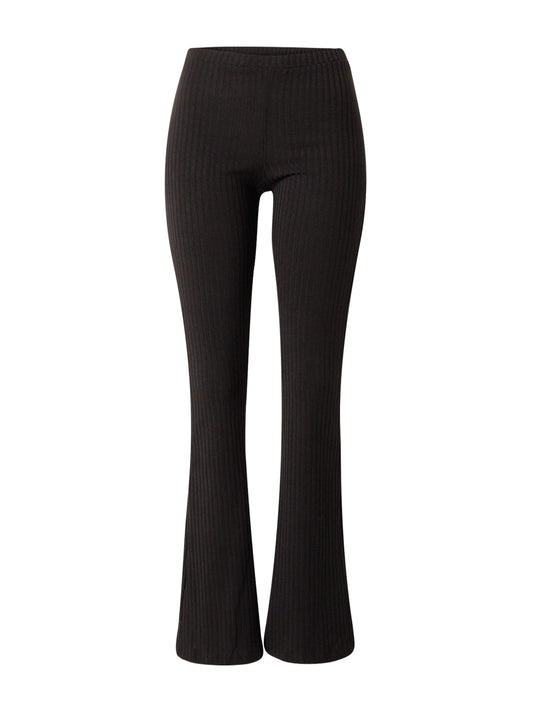 Pantaloni dekota ribbed flared Dekota Ribbed Edikted pentru femei roșu