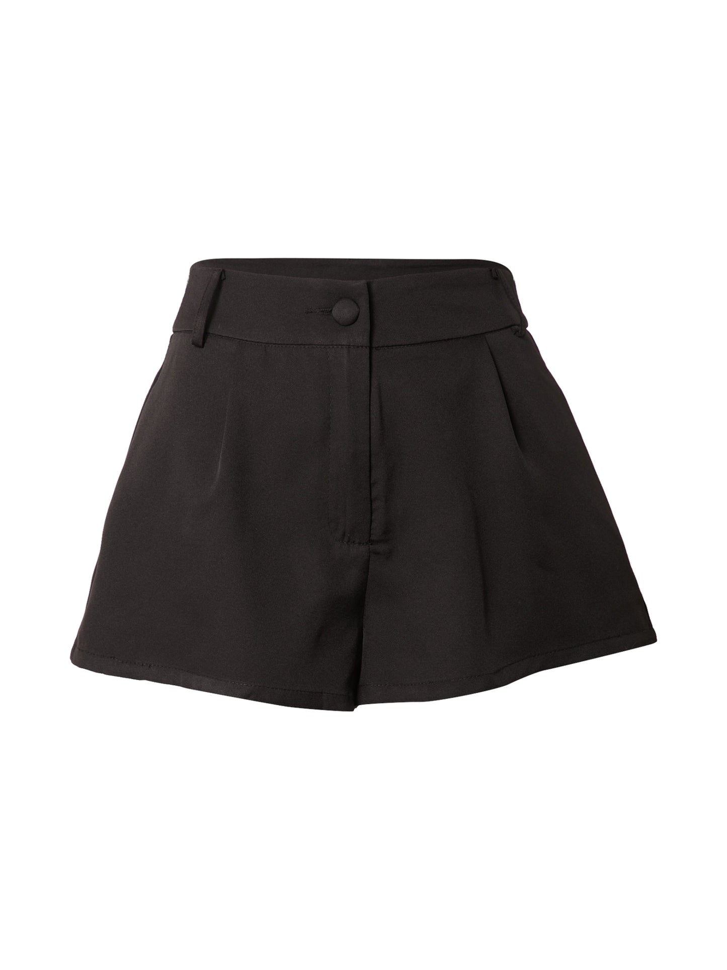 Pantaloni dani dyer button detail croială elegantă shorts In The Style pentru femei negru