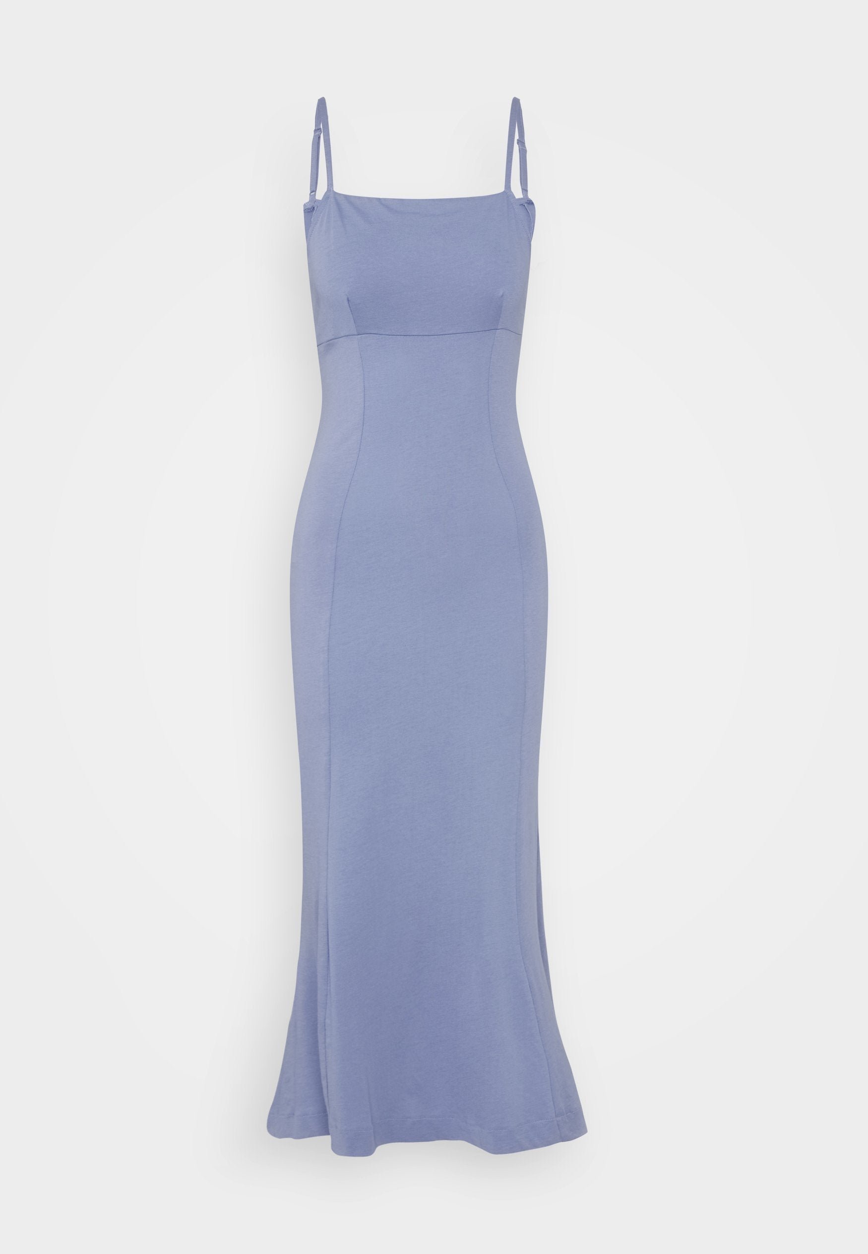 Rochie Zign Strappy Sraight Empire Neckline Bodycon Slight Flared Hem Midi pentru femei albastru