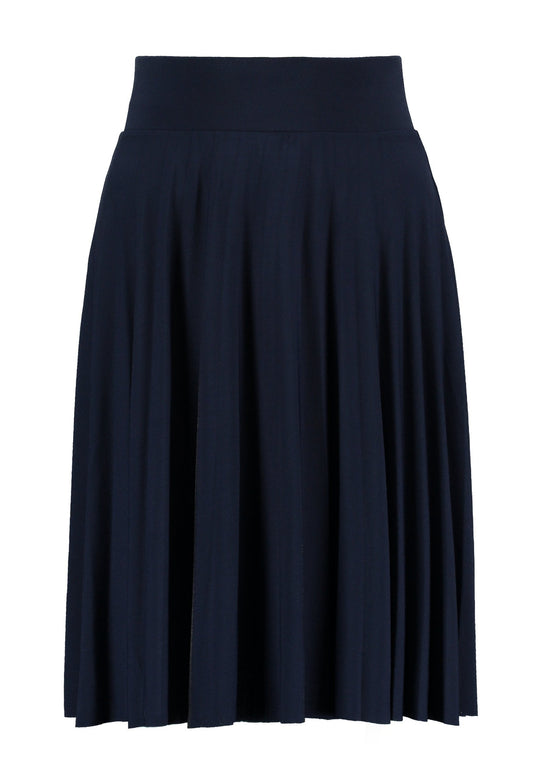 Fustă Anna Field Petite Jersey Knee Length Plissee pentru femei negru