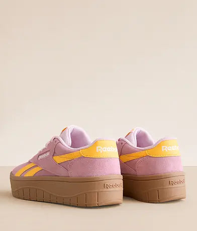Sneakers Reebok Platform Roz cu Galben Femei – Piele Naturală & Material Sintetic