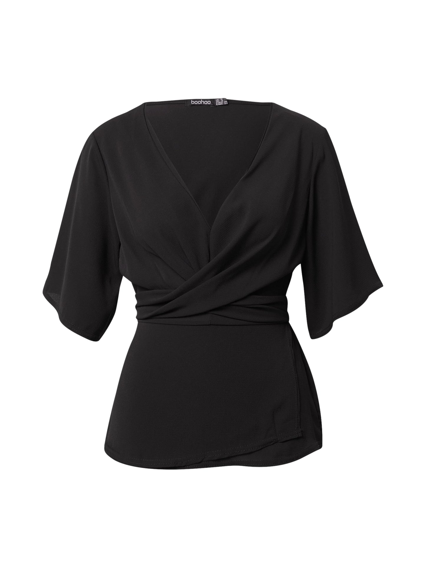 Bluză knot front woven Knot Front Boohoo pentru femei