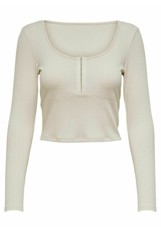 Top ONLY Oberteil Geripptes Cropped pentru femei