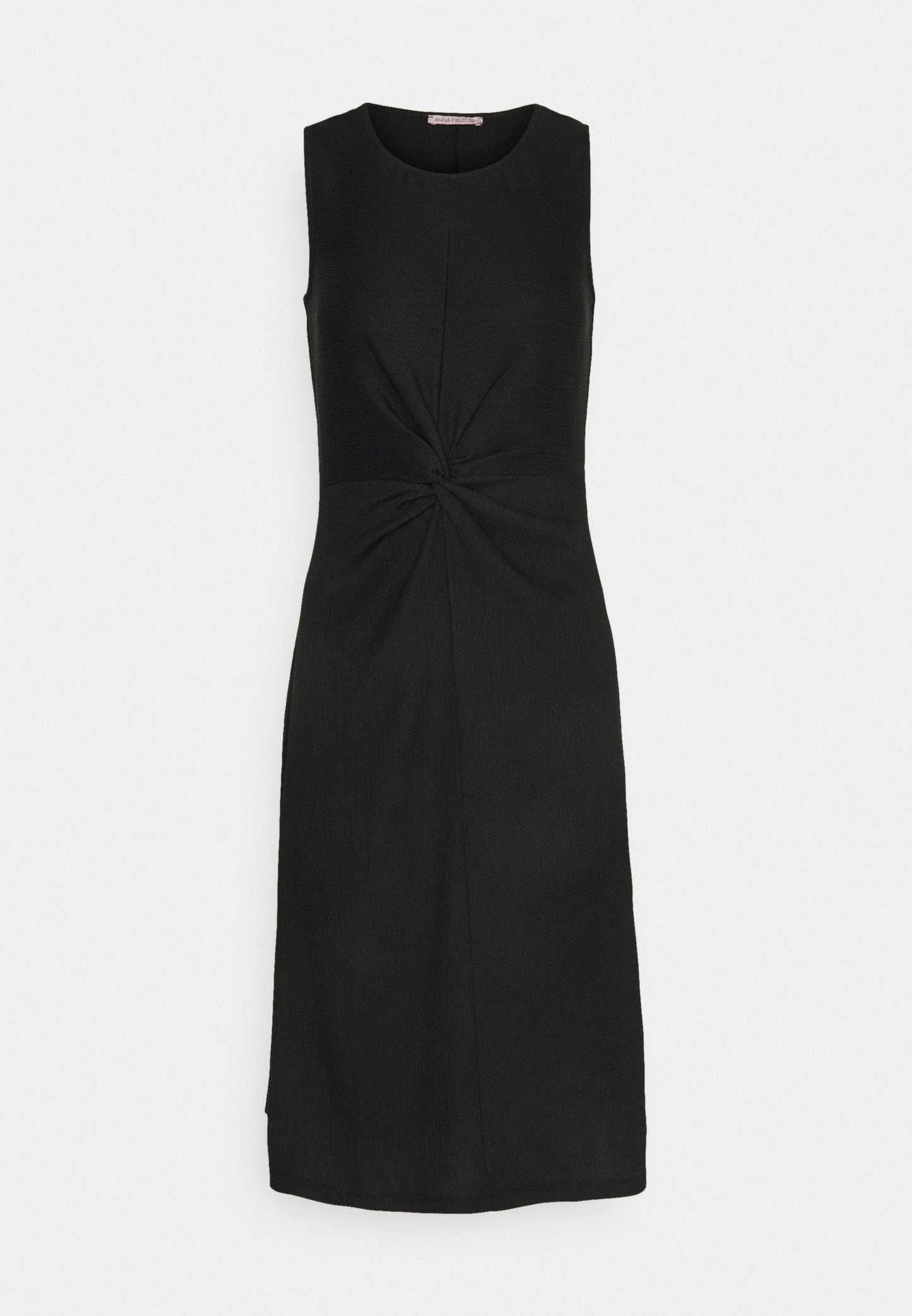 Rochie Anna Field Tall Midi Fără Mâneci Talie Înnodată pentru femei negru