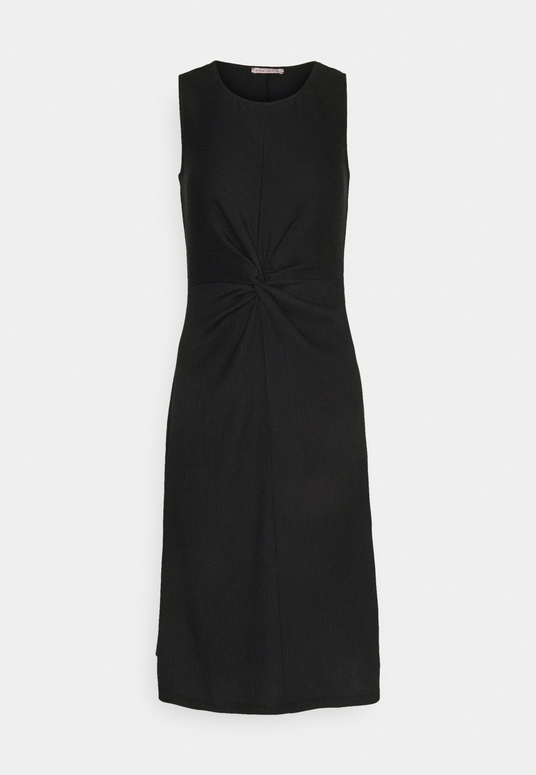 Rochie Anna Field Tall Midi Fără Mâneci Talie Înnodată pentru femei negru