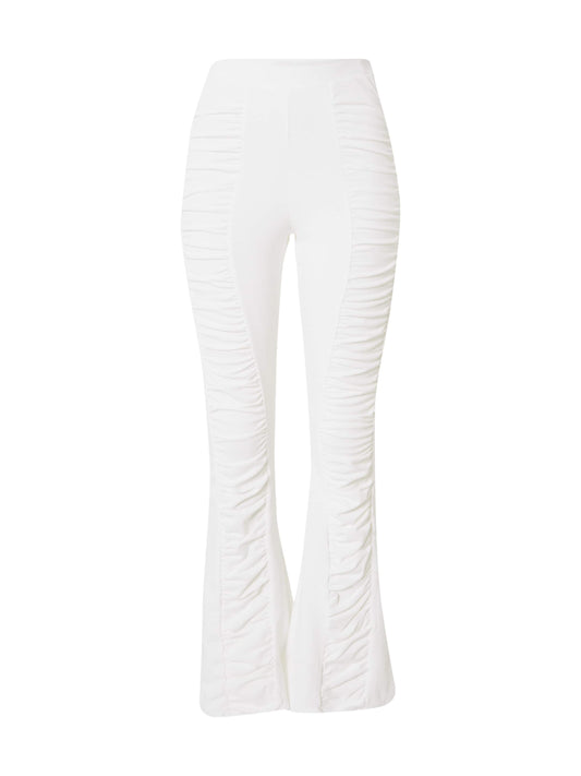 Pantaloni ruched front cu talie înaltă flared Ruched Front Nasty Gal pentru femei roșu