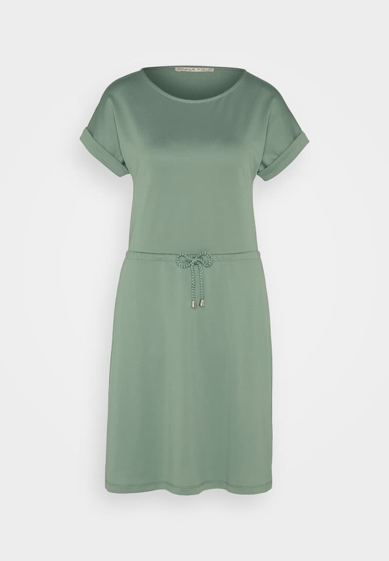 Rochie mini cu mâneci integrate și curea împletită Anna Field pentru femei, verde