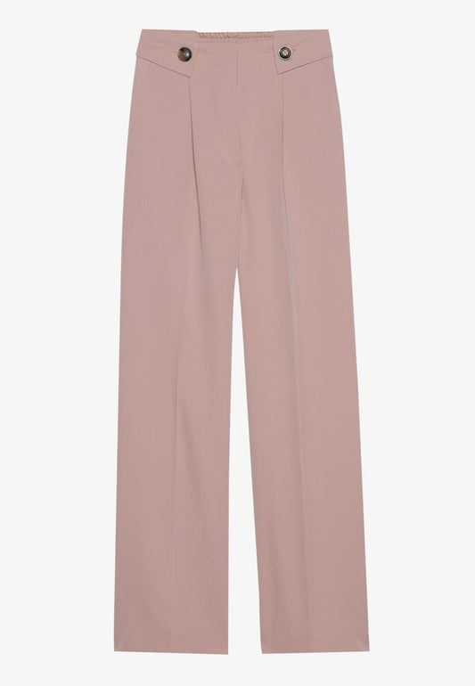Pantaloni cu talie cu nasturi Anna Field pentru femei