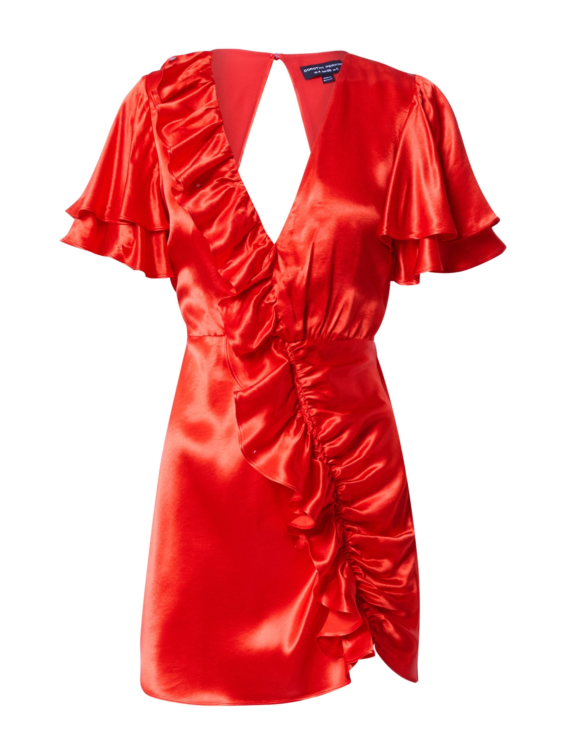 Rochie premium satinată cu volane mini Dorothy Perkins pentru femei