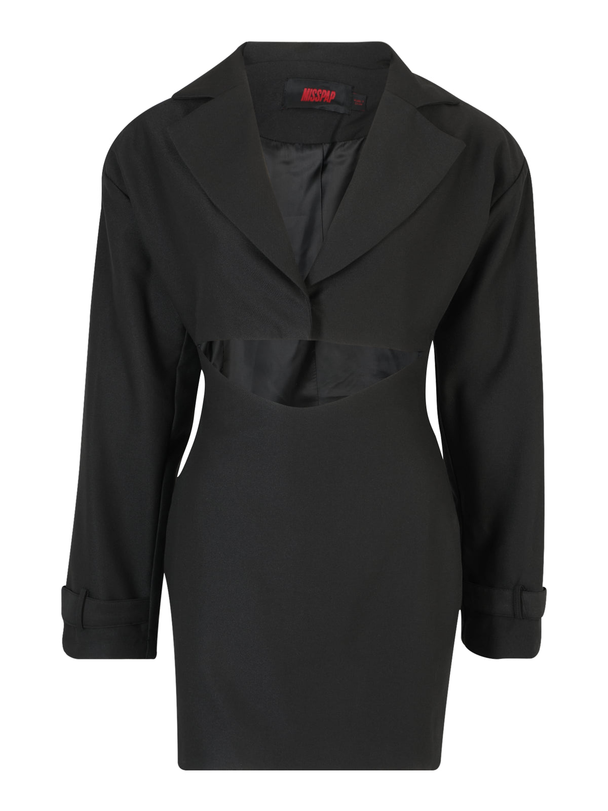 Rochie boxy shoulder pad strap cuff blazer Boxy Shoulder Misspap pentru femei