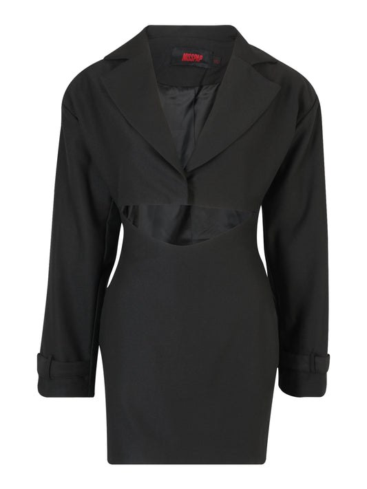 Rochie boxy shoulder pad strap cuff blazer Boxy Shoulder Misspap pentru femei