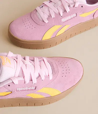 Sneakers Reebok Platform Roz cu Galben Femei – Piele Naturală & Material Sintetic