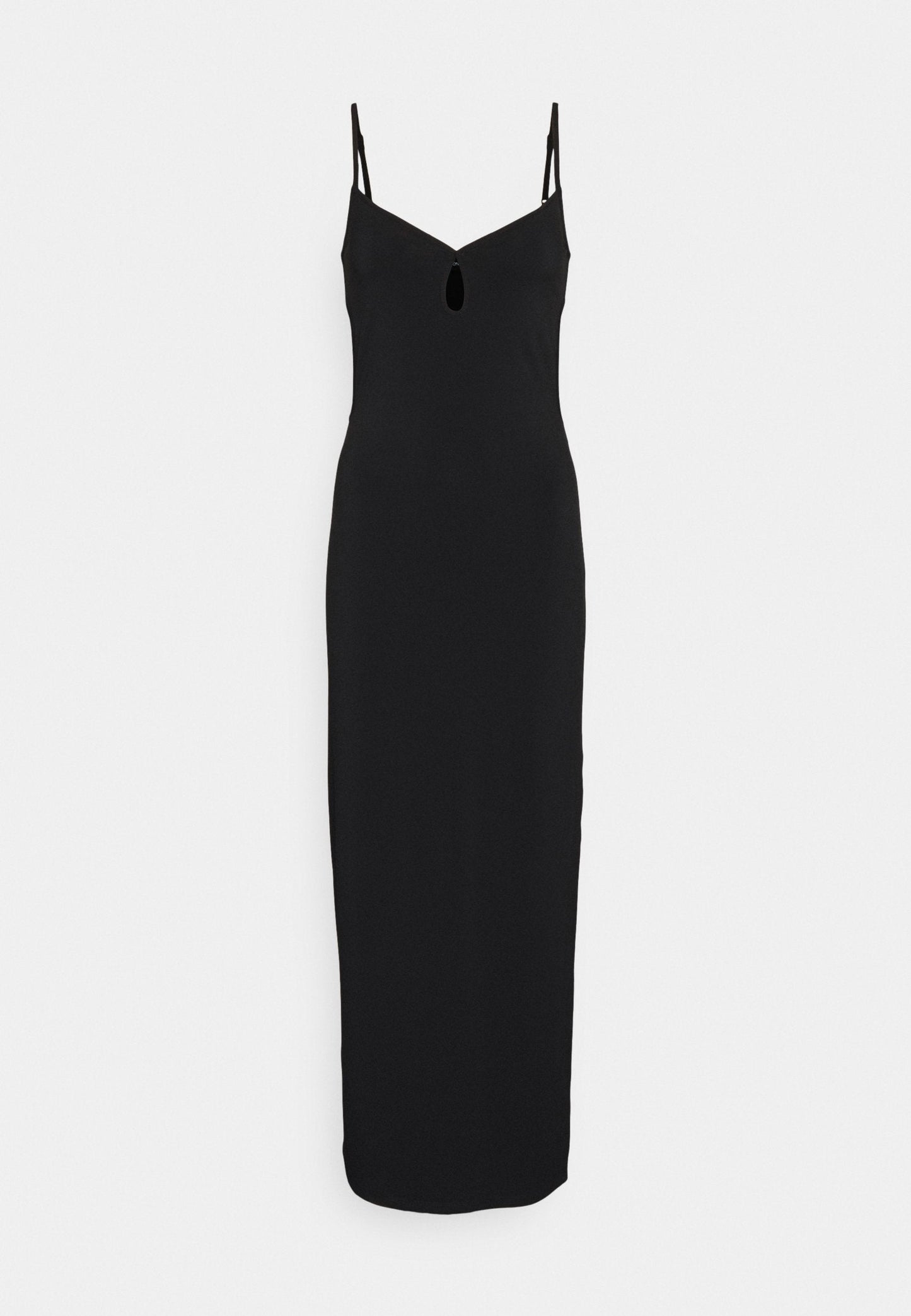 Rochie Even&Odd Tall Sleeveless Maxi Going Out Cut Out Waist Keyhole V Neckline pentru femei negru