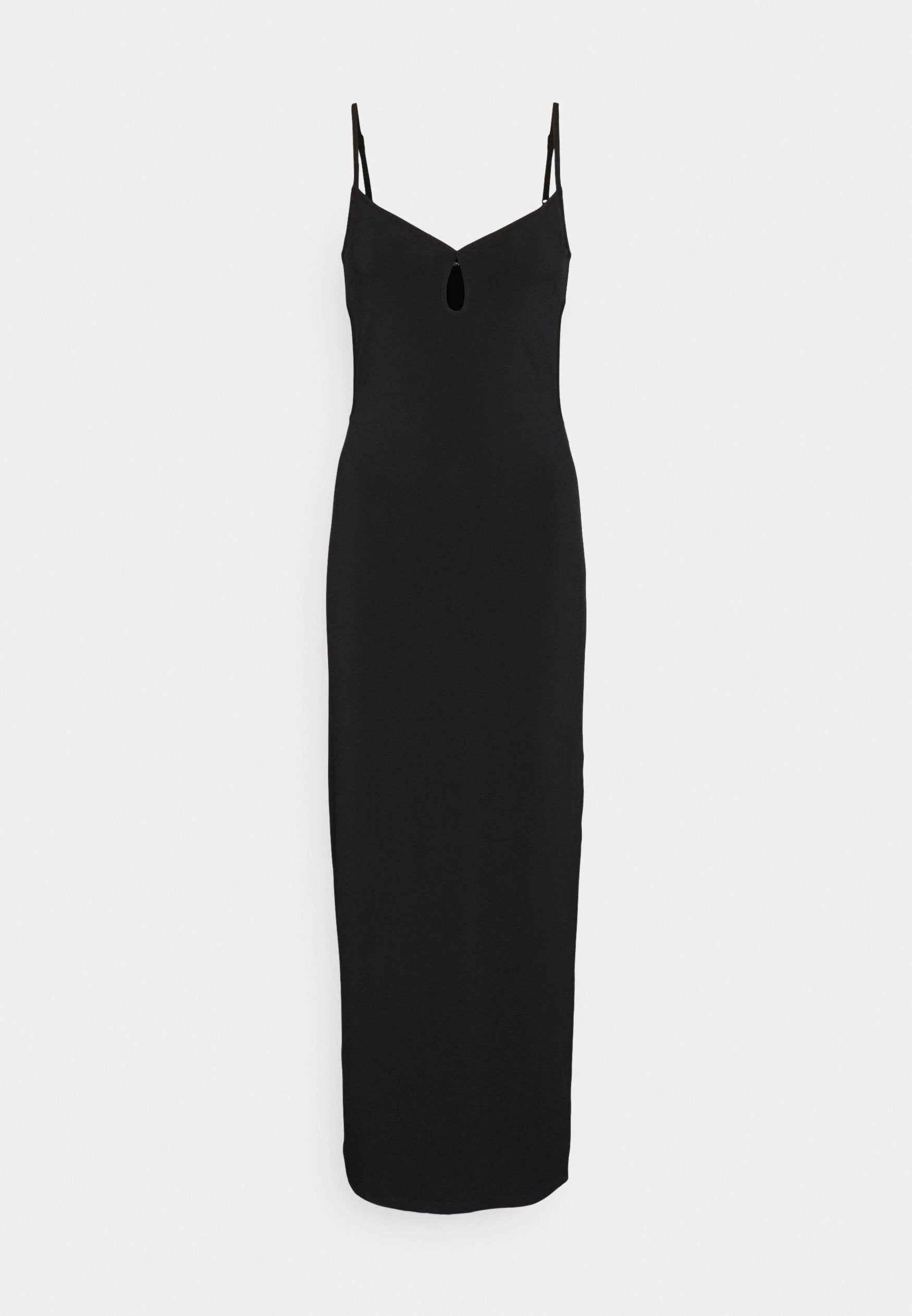 Rochie Even&Odd Tall Sleeveless Maxi Going Out Cut Out Waist Keyhole V Neckline pentru femei negru