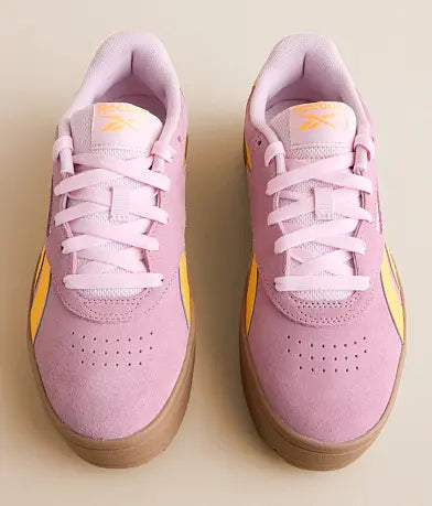 Sneakers Reebok Platform Roz cu Galben Femei – Piele Naturală & Material Sintetic