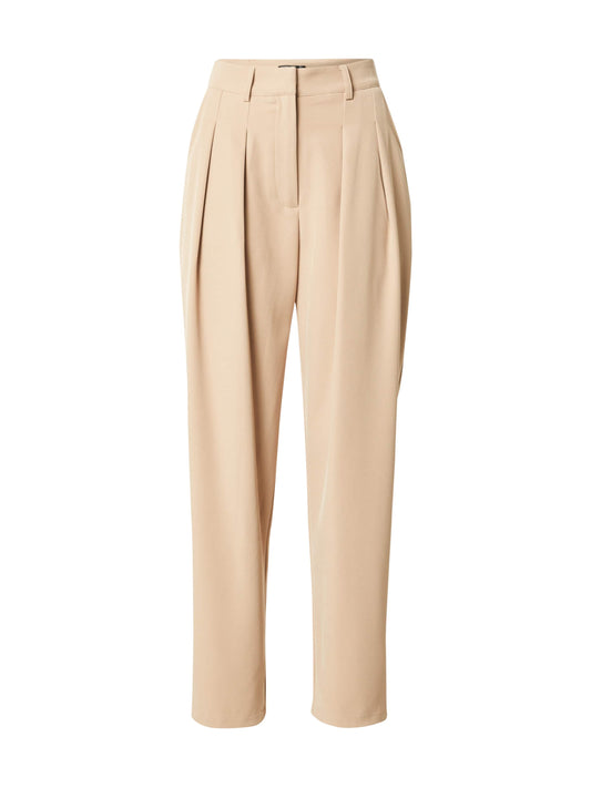Pantaloni croială elegantă cu talie înaltă cu croi larg Leg Nasty Gal pentru femei roșu