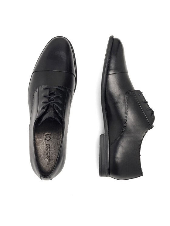 Pantofi eleganți din piele negri Lasocki Miki 16 pentru bărbați