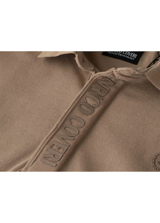 Tricou Polo Enrico Coveri Bărbați Bej
