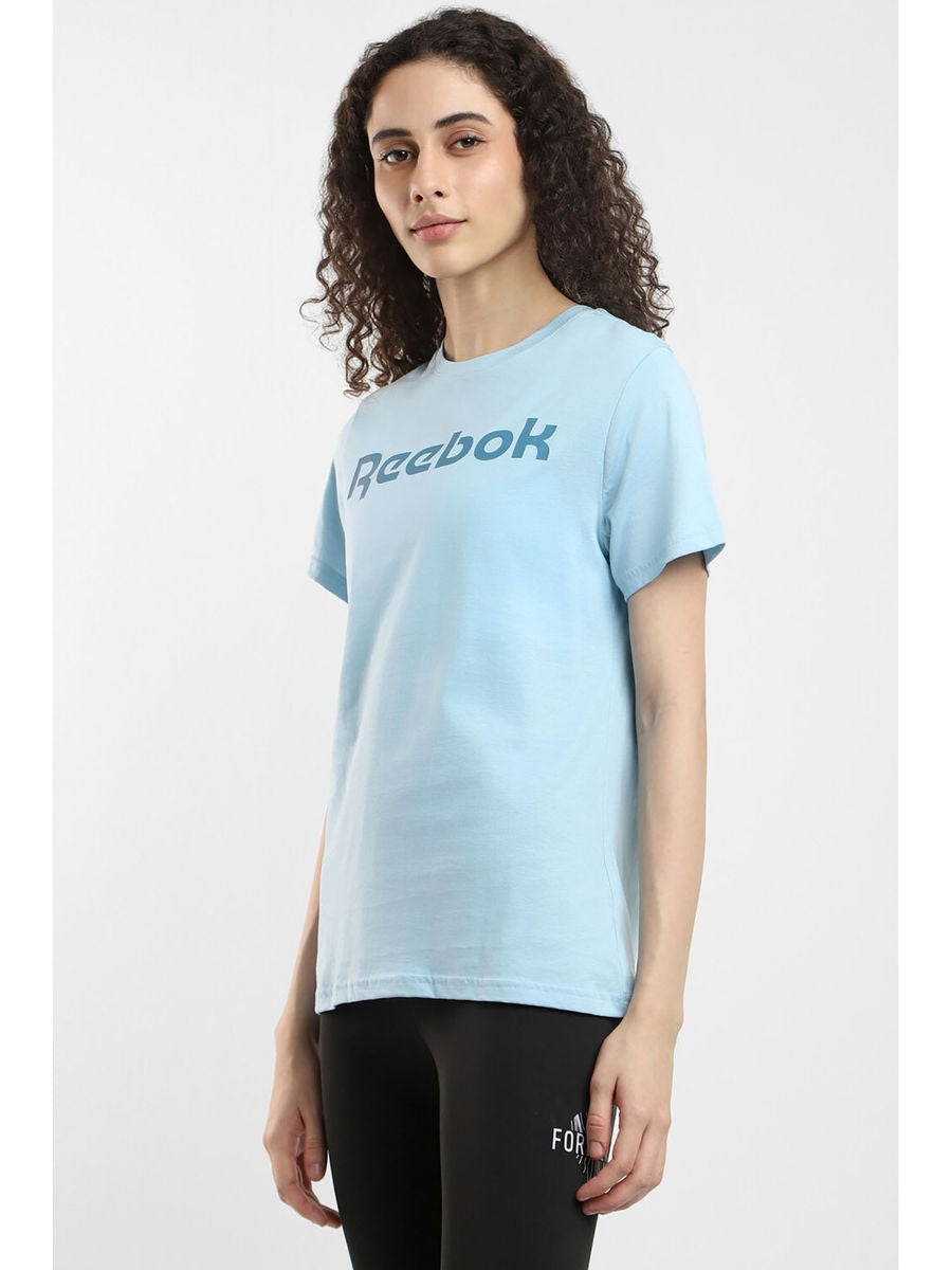 Tricou Reebok Logo Albastru Deschis Femei