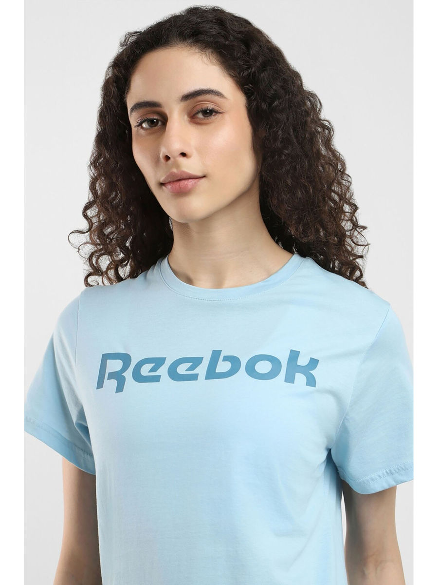 Tricou Reebok Logo Albastru Deschis Femei