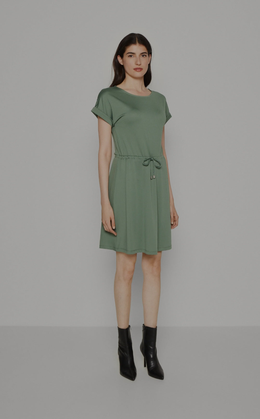 Rochie mini cu mâneci integrate și curea împletită Anna Field pentru femei, verde