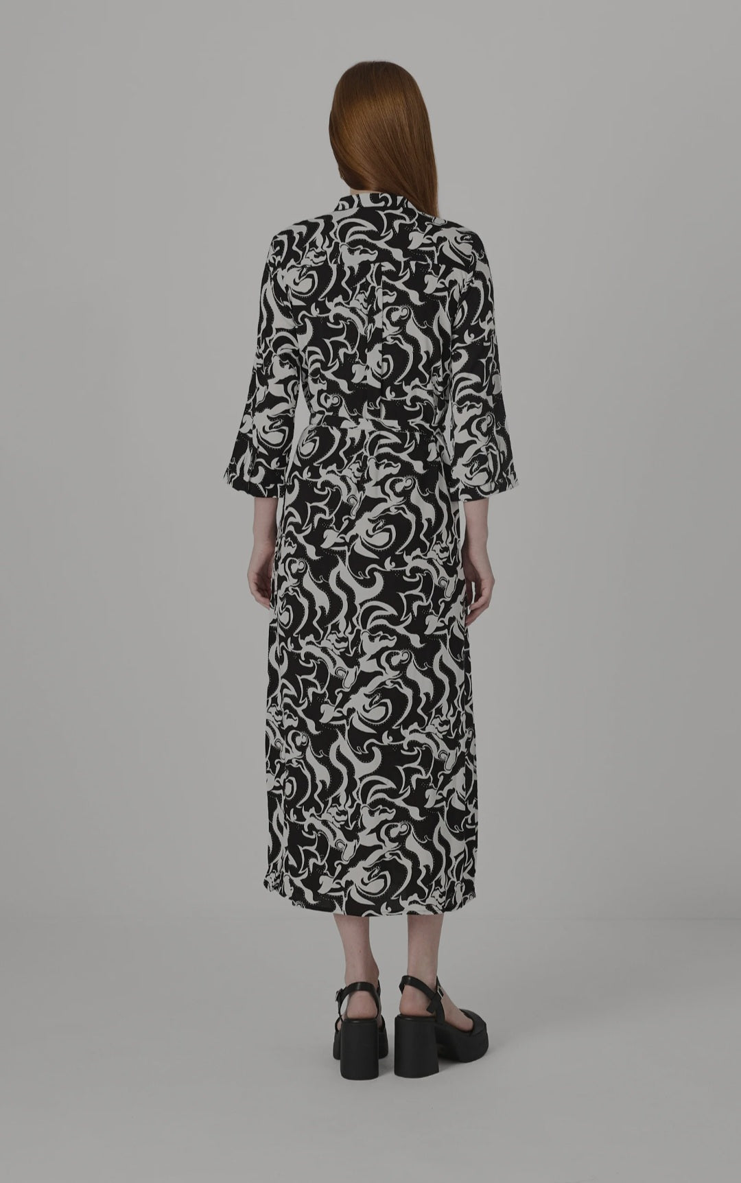 Rochie tip cămașă, cu mâneci 3/4 Vero Moda pentru femei