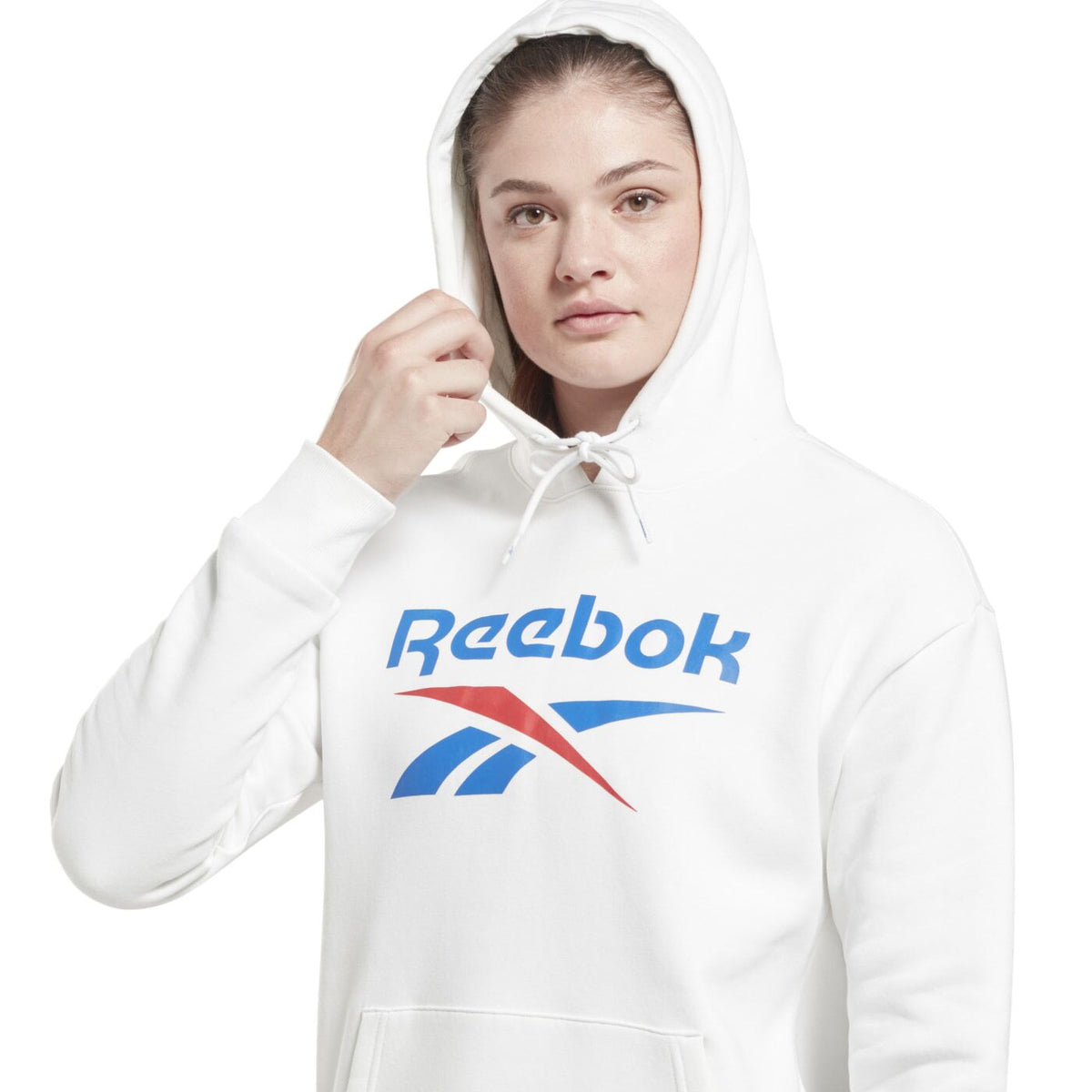 Hanorac Reebok Unisex Alb cu Logo Vector