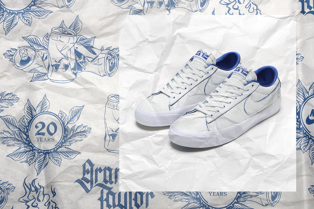 Sneakers Nike Blazer Low GT Alb-Albastru Unisex din Piele Naturală