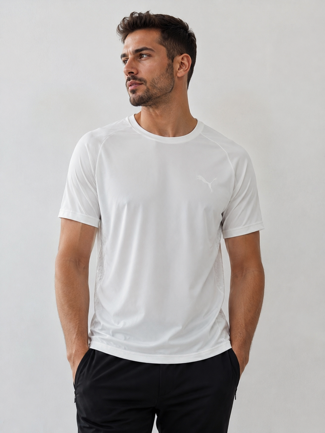 Tricou Puma Performance Alb Bărbați