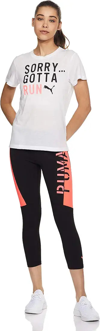 Tricou Puma Sorry Gotta Run Alb Damă