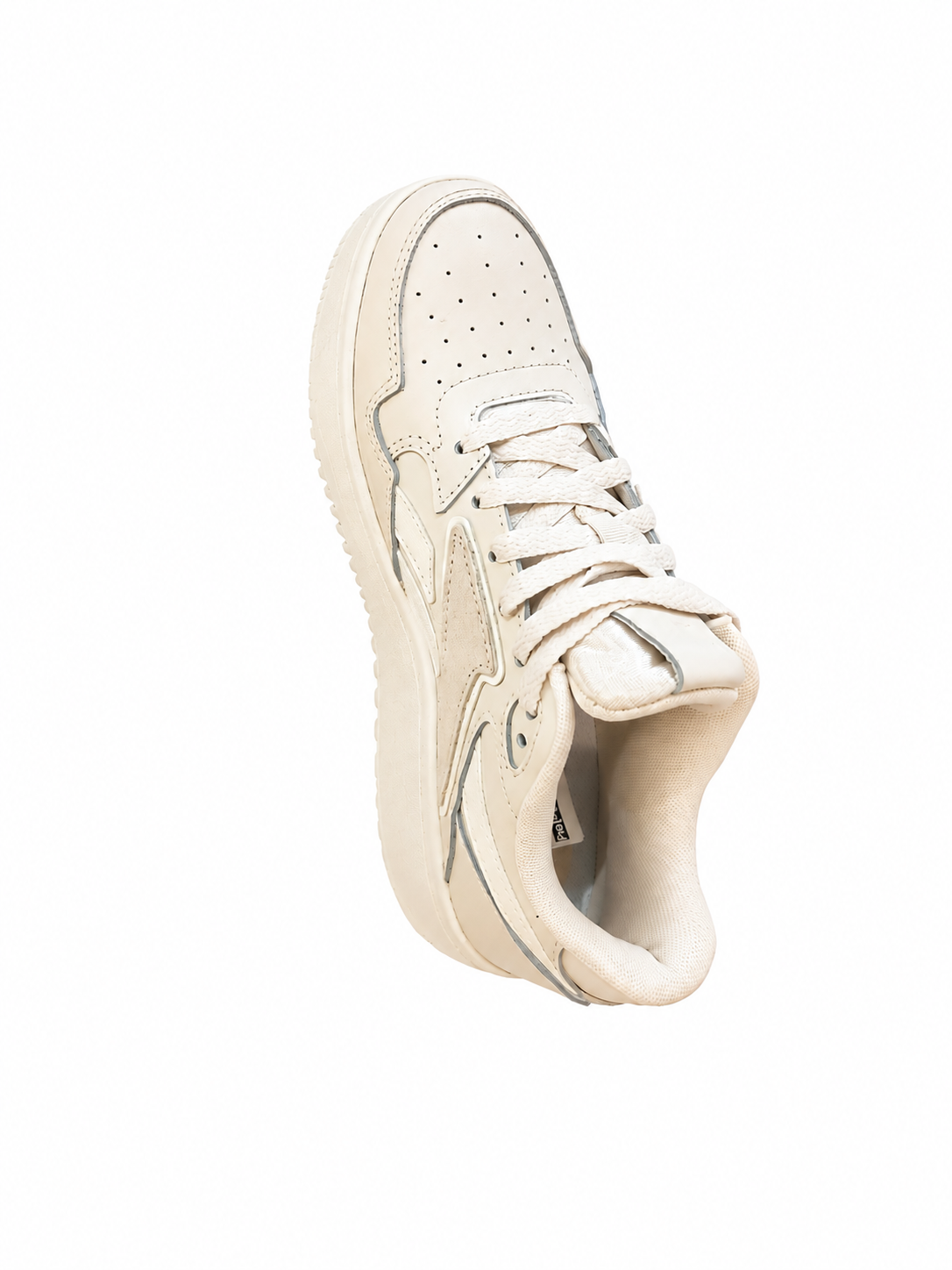 Pantofi Sport Reebok Damă din Piele Naturală, Crem/Bej, Talpă Platformă